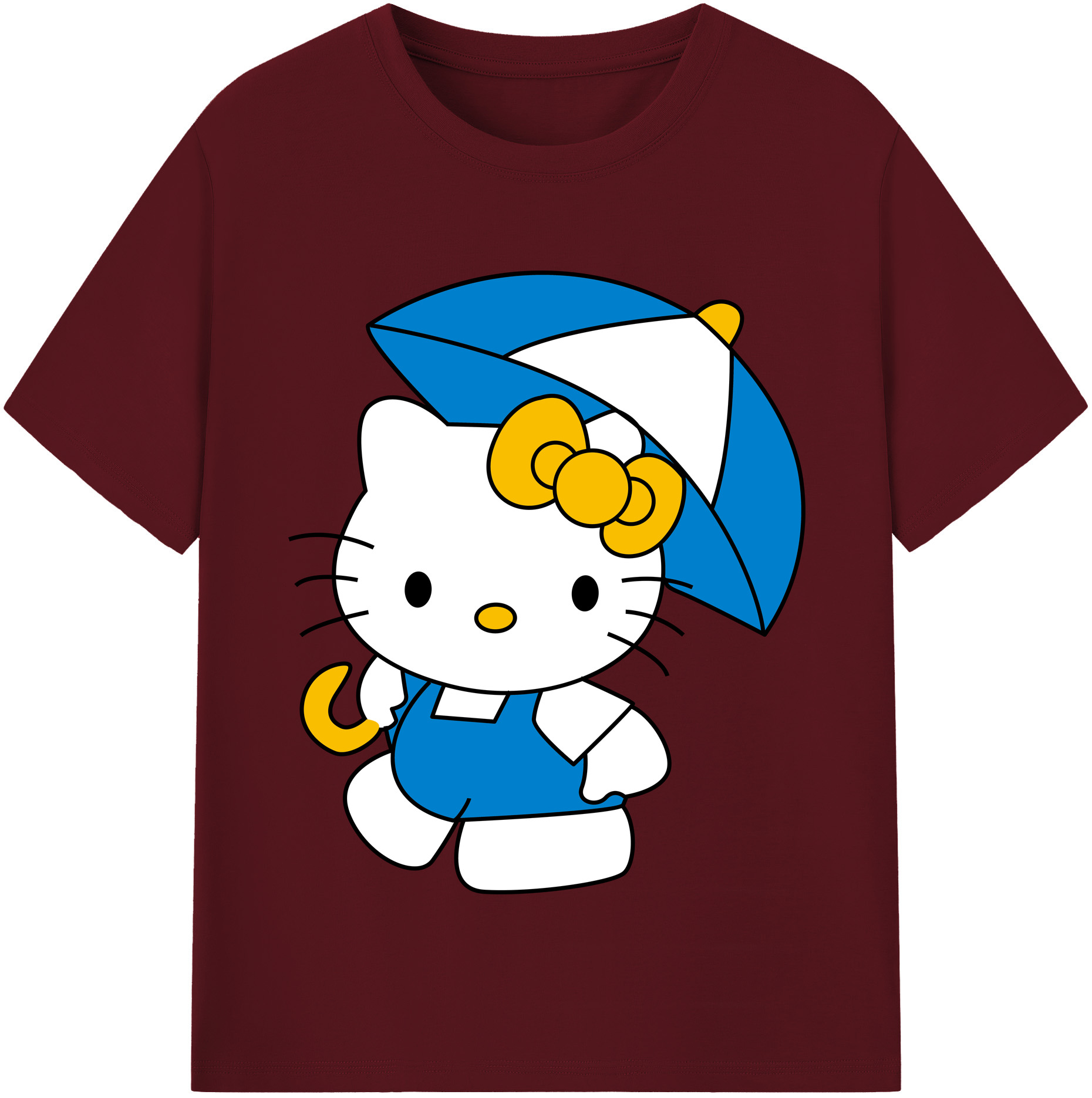 （画像用） Hello Kitty ハローキティ 綿100％半袖Tシャツ（フロントプリント）